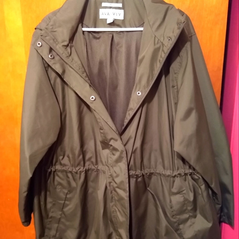 Ava & Viv Hooded Rain Jacket